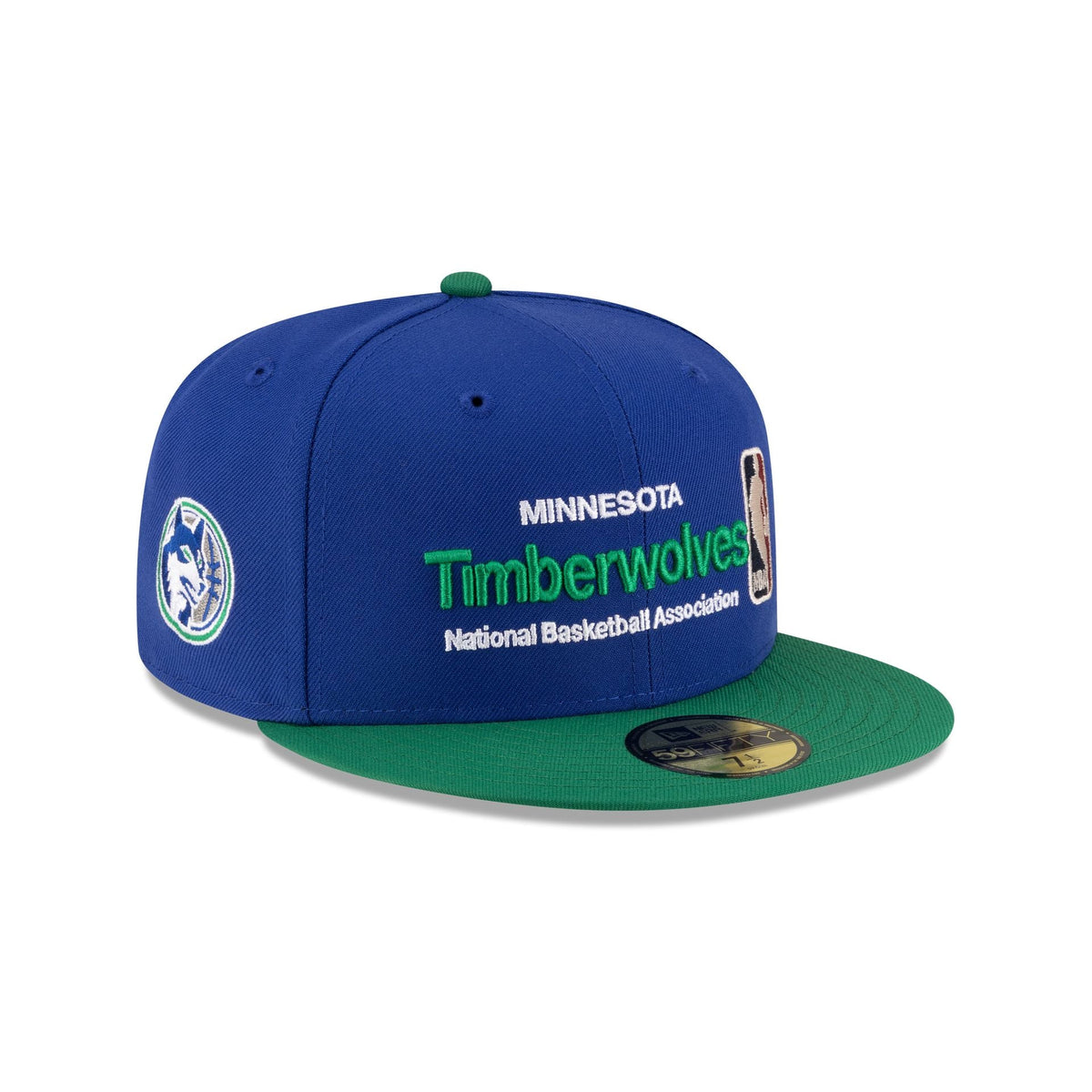 Minnesota Timberwolves 1989-1996 Hardwood Classics Sign Stack 59FIFTY Fitted Hat