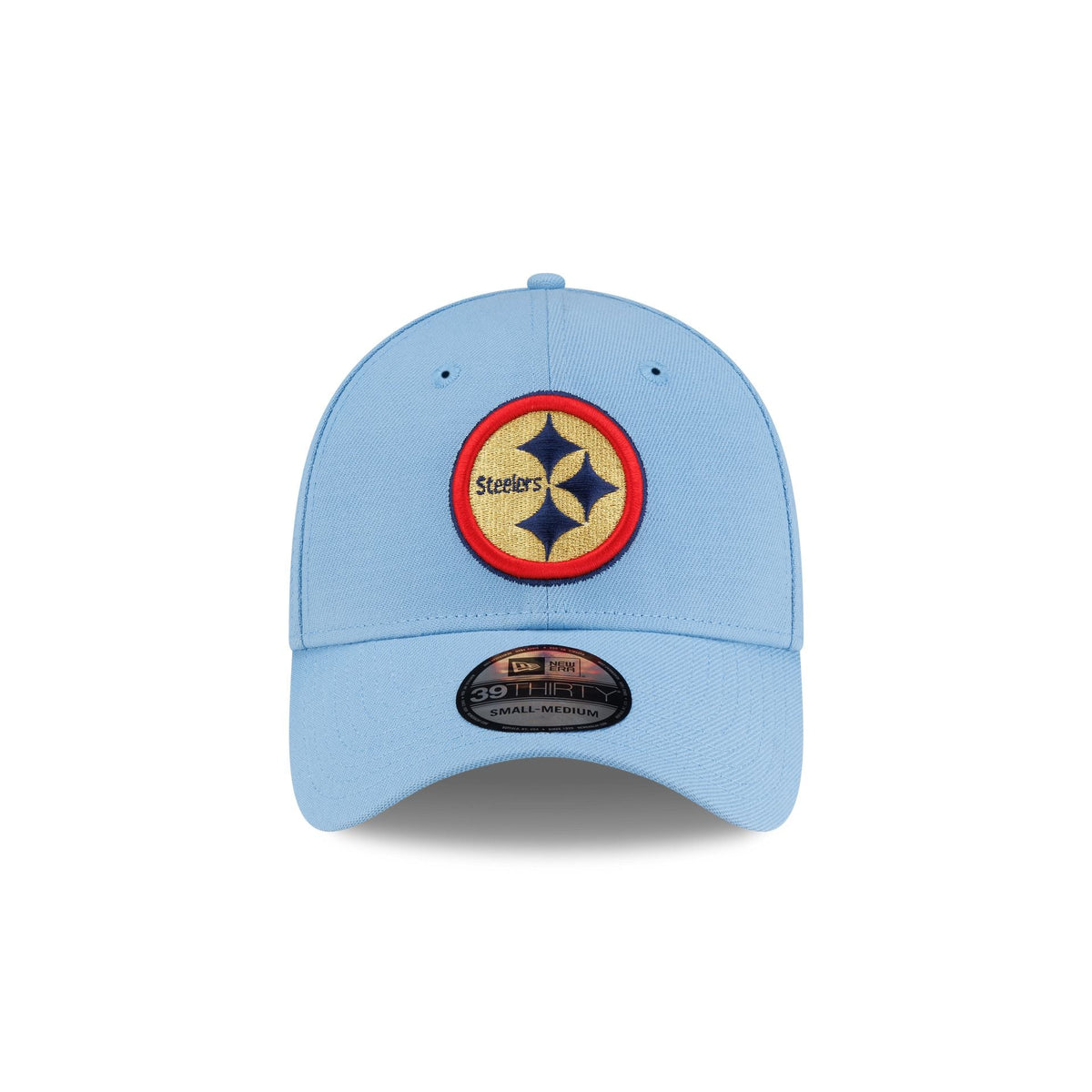 Pittsburgh Steelers Red. White & Blue 39THIRTY Stretch Fit Hat