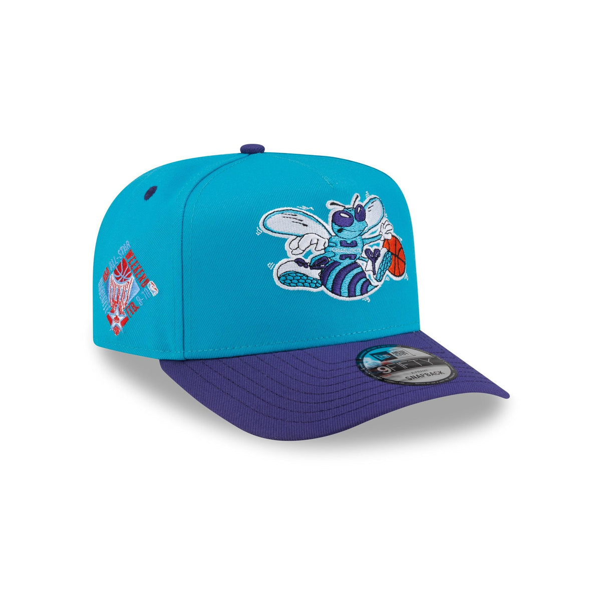 Charlotte Hornets Hardwood Classics 90s All-Star Weekend 9FIFTY A-Frame Snapback Hat