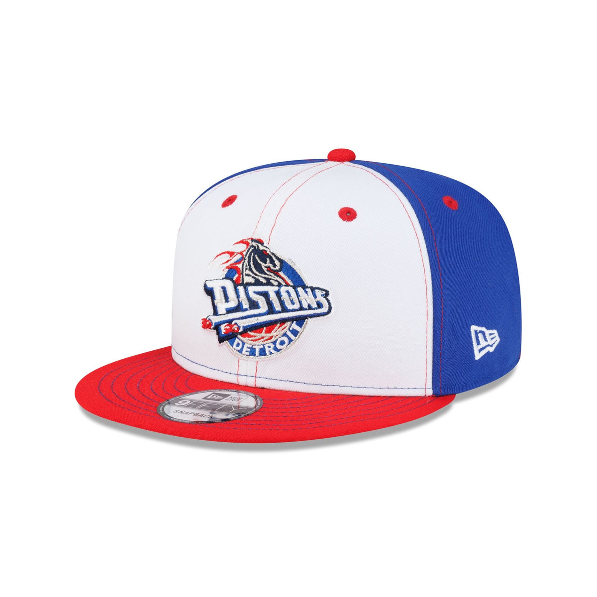 Detroit Pistons Hardwood Classics 2000s White Stitch 9FIFTY Snapback Hat