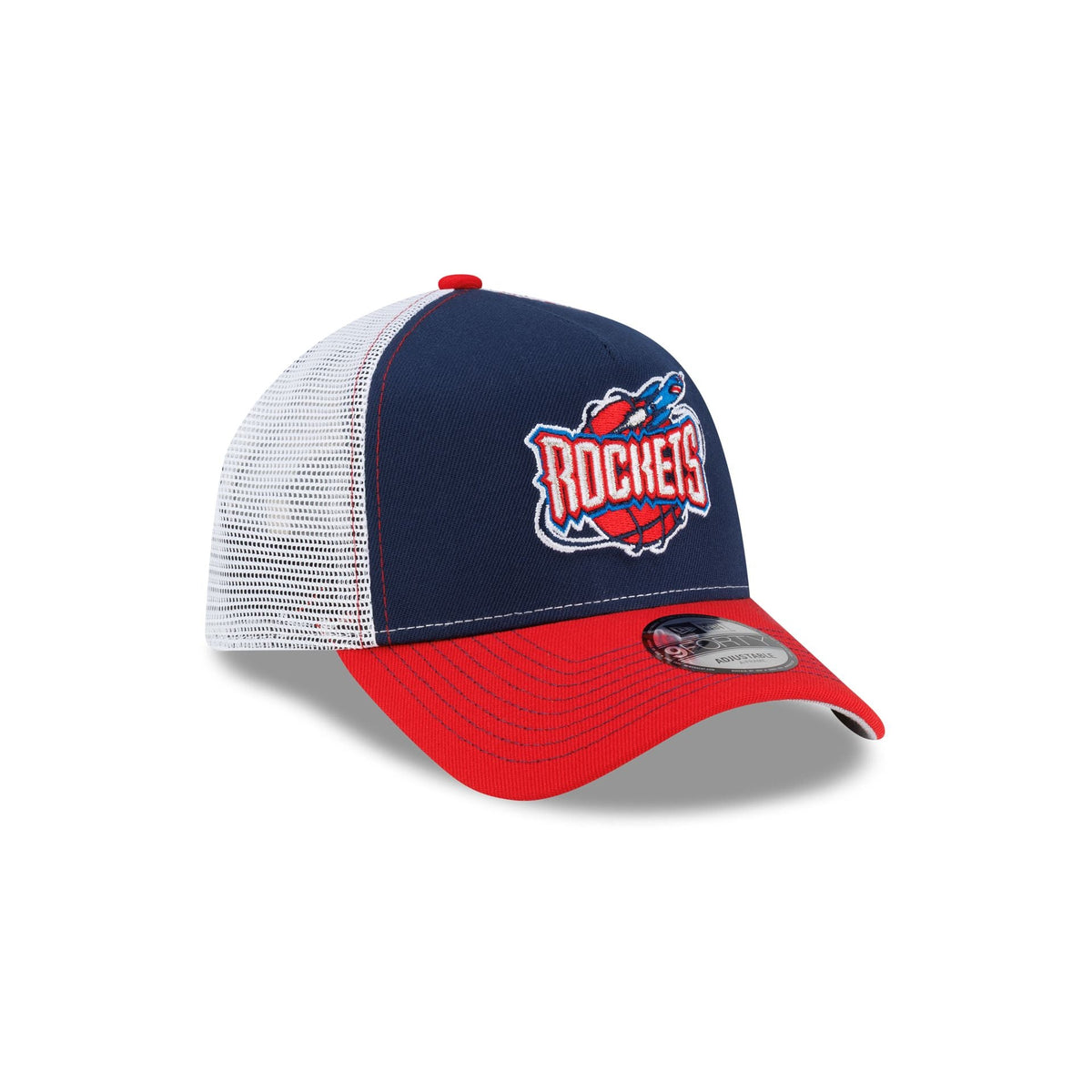 Houston Rockets Hardwood Classics 2000s Contrast Stitch 9FORTY A-Frame Trucker Hat