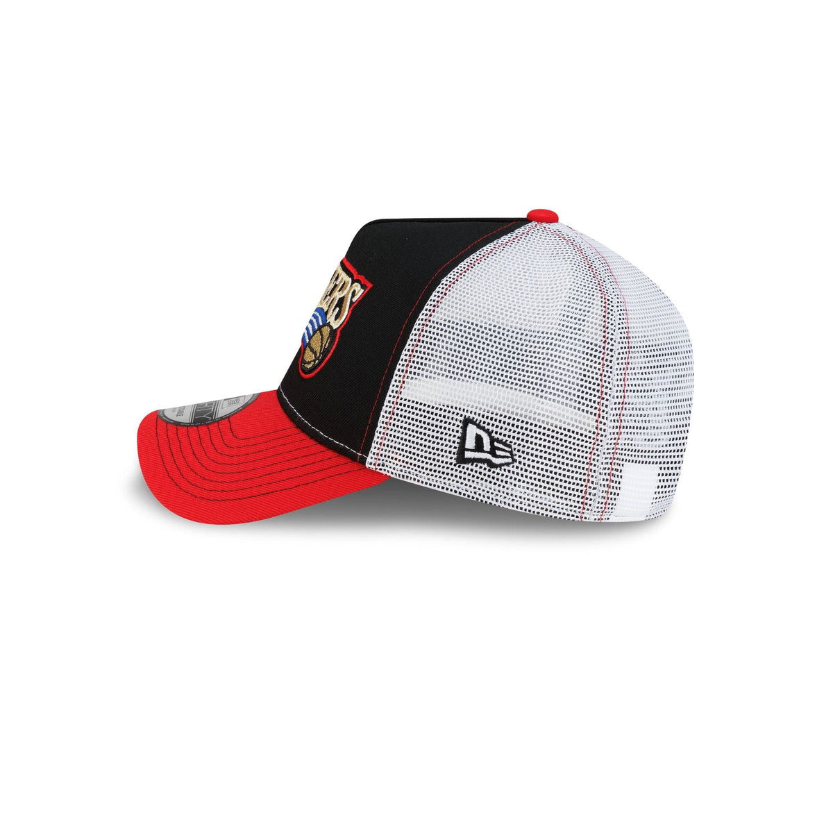 Philadelphia 76ers Hardwood Classics 2000s Contrast Stitch 9FORTY A-Frame Trucker Hat