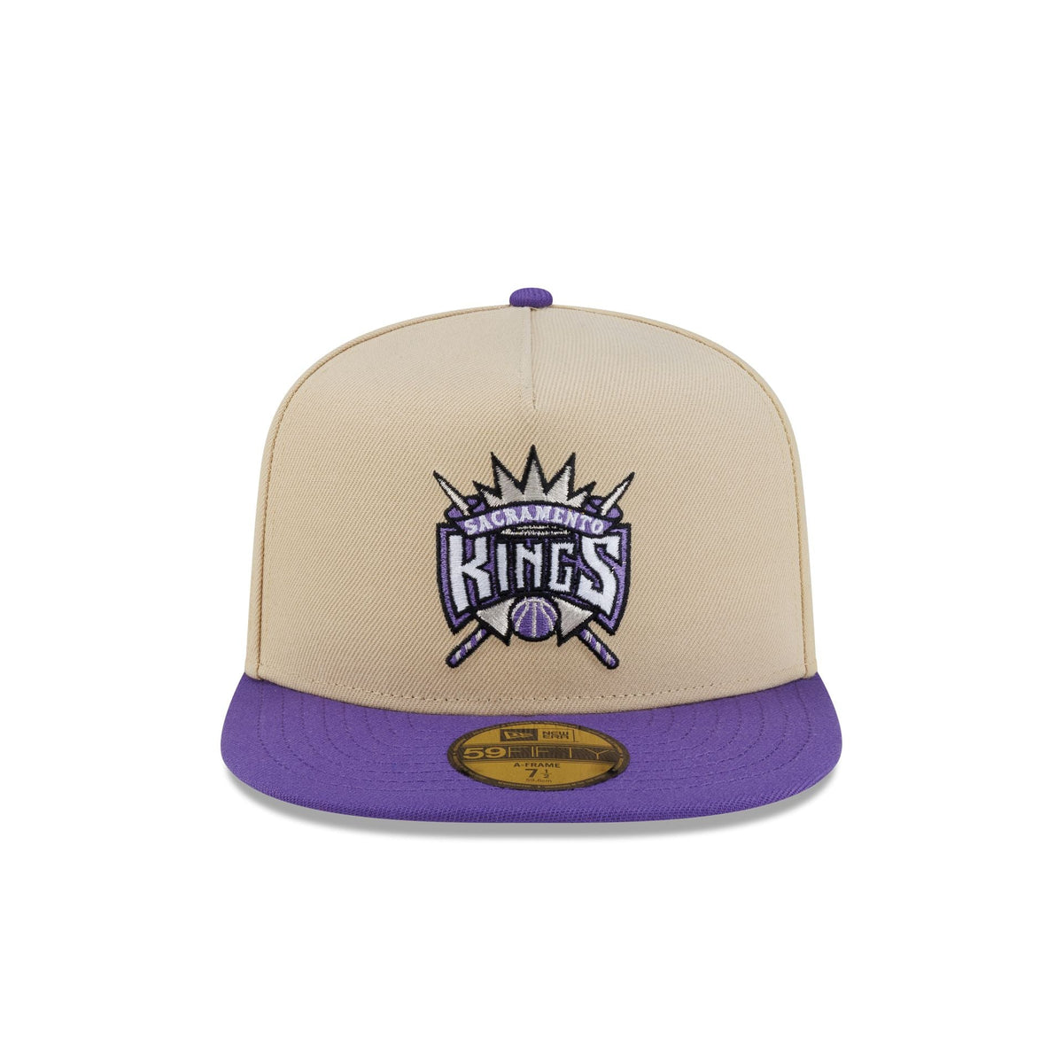 Sacramento Kings Hardwood Classics 2000s Gold 59FIFTY A-Frame Fitted Hat