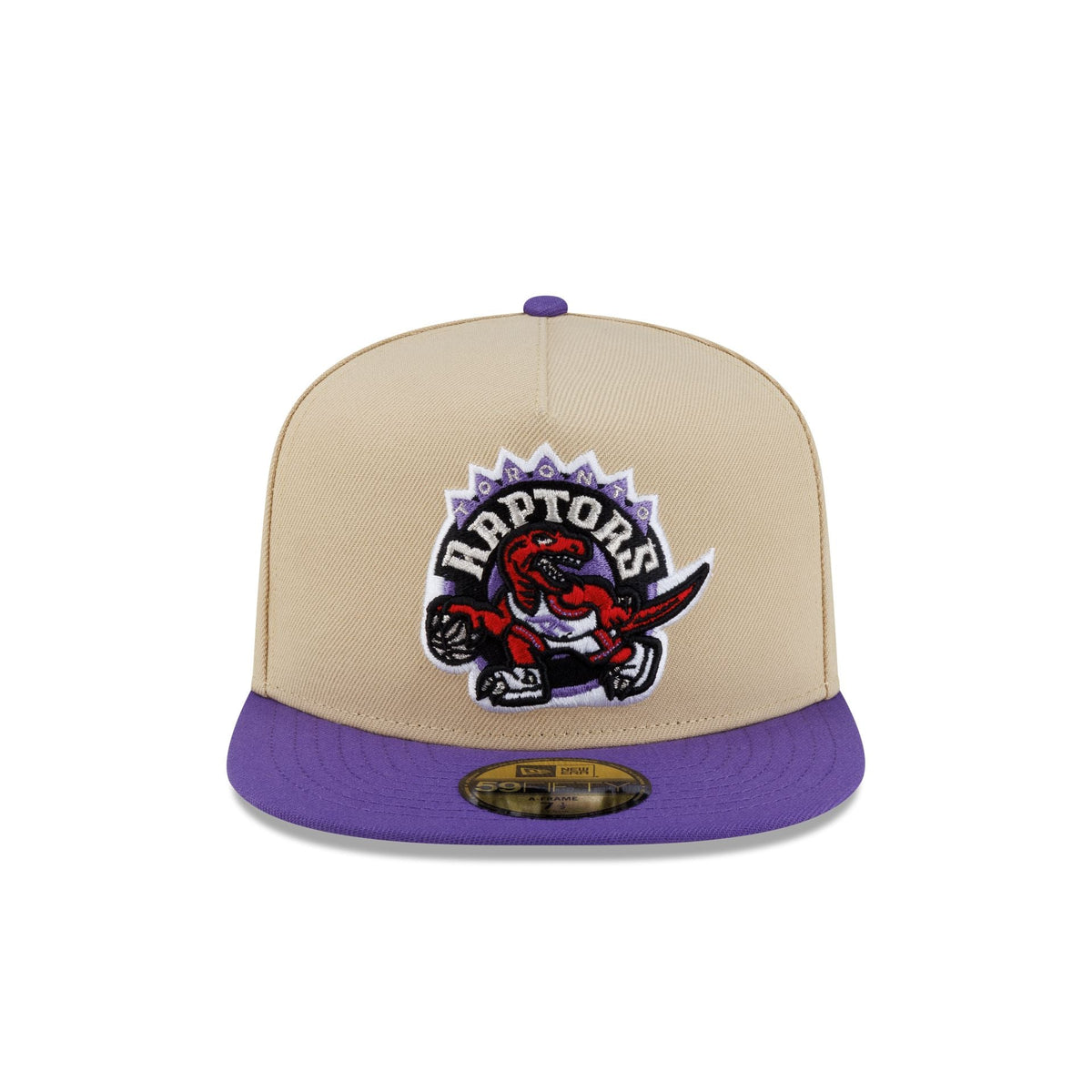Toronto Raptors Hardwood Classics 2000s Gold 59FIFTY A-Frame Fitted Hat