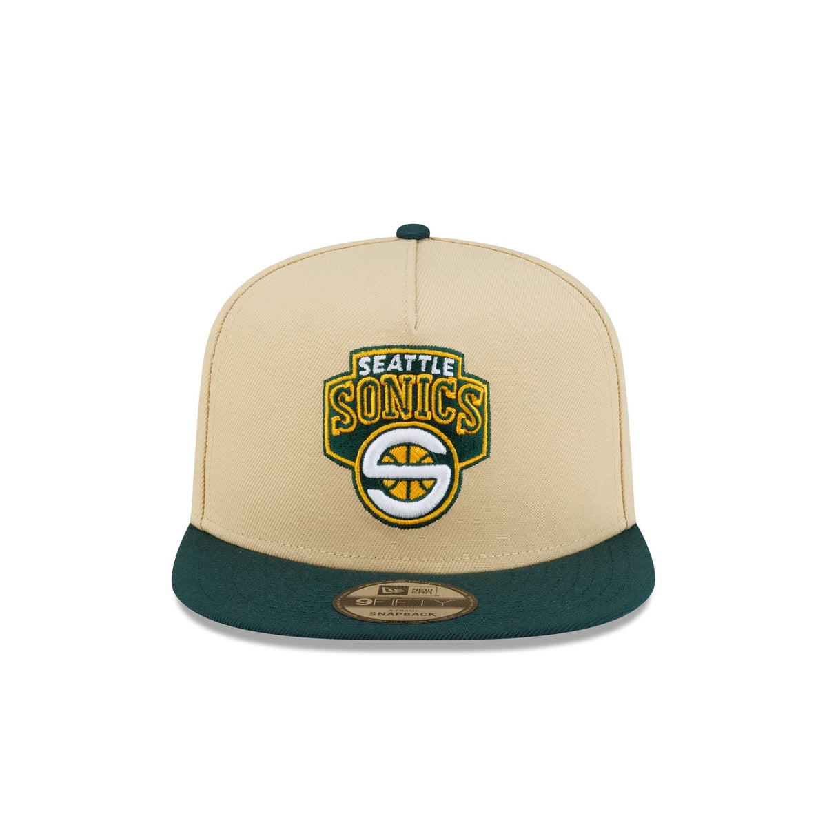 Seattle SuperSonics Hardwood Classics 2000s Gold 9FIFTY A-Frame Snapback Hat