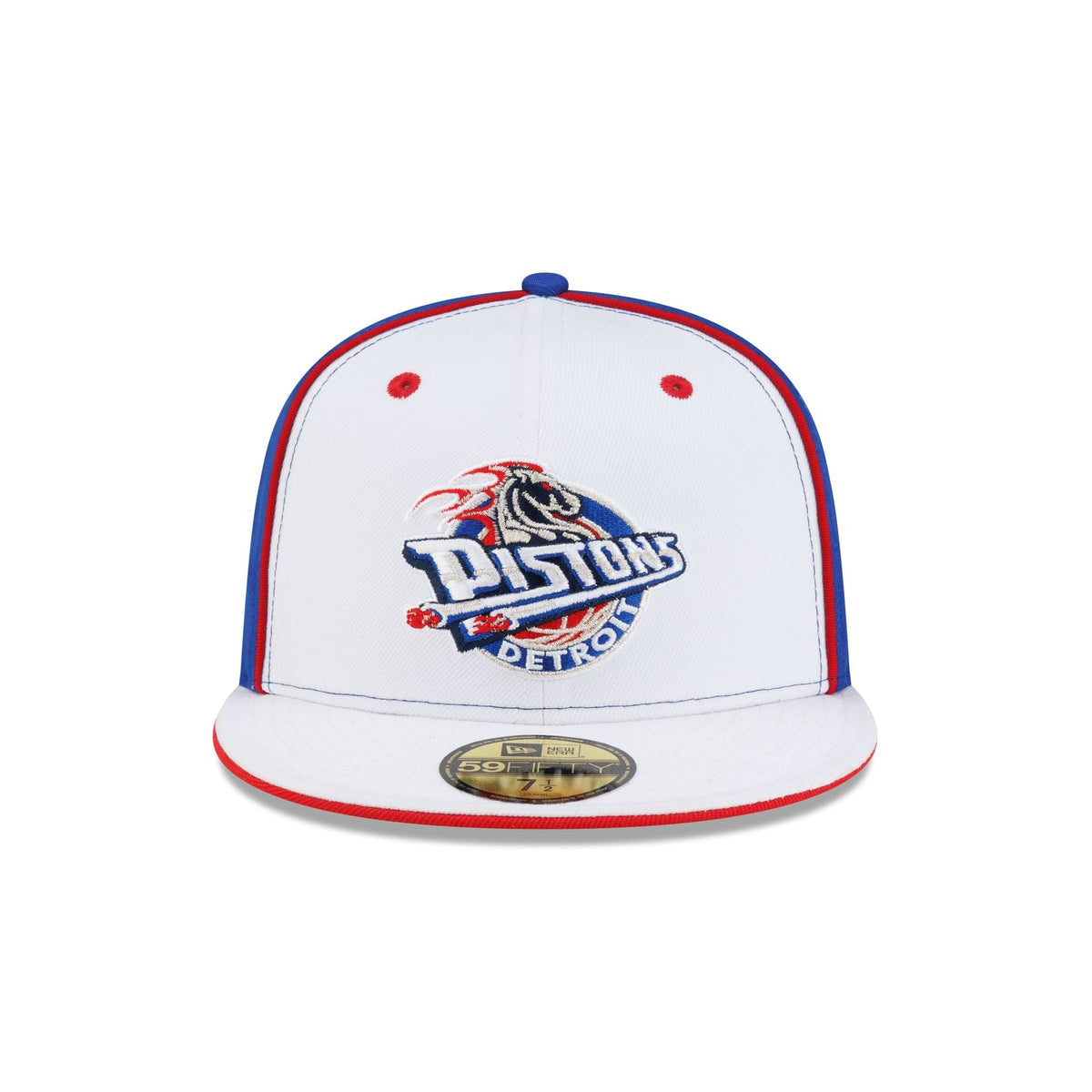 Detroit Pistons Hardwood Classics 2000s Optic White Flip 59FIFTY Fitted Hat