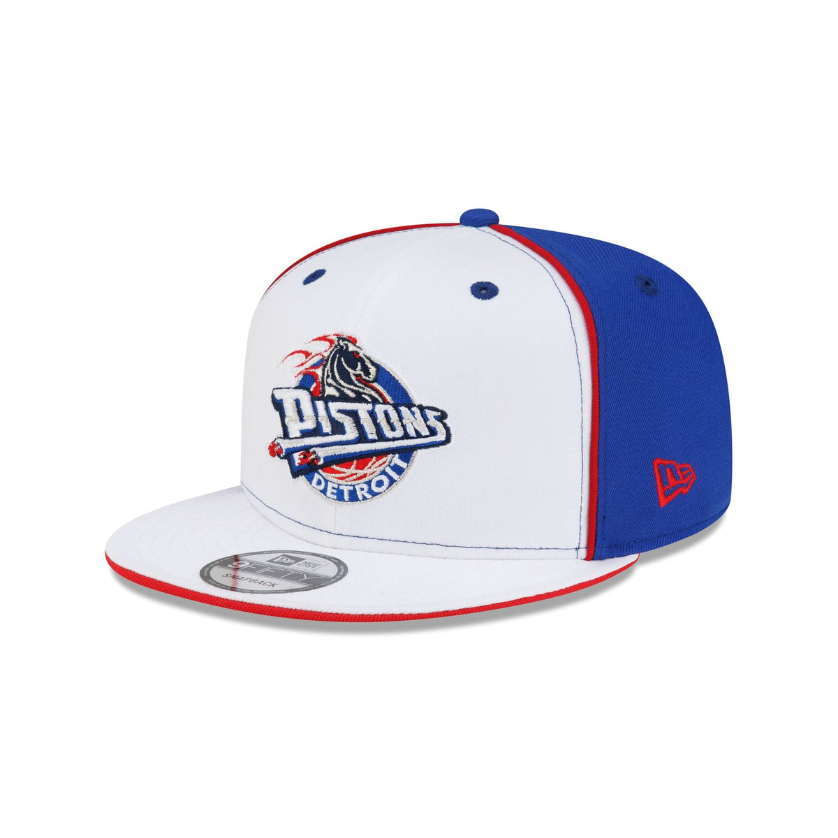 Detroit Pistons Hardwood Classics 2000s Optic White Flip 9FIFTY Snapback Hat