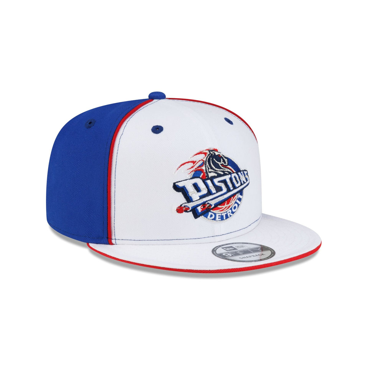 Detroit Pistons Hardwood Classics 2000s Optic White Flip 9FIFTY Snapback Hat