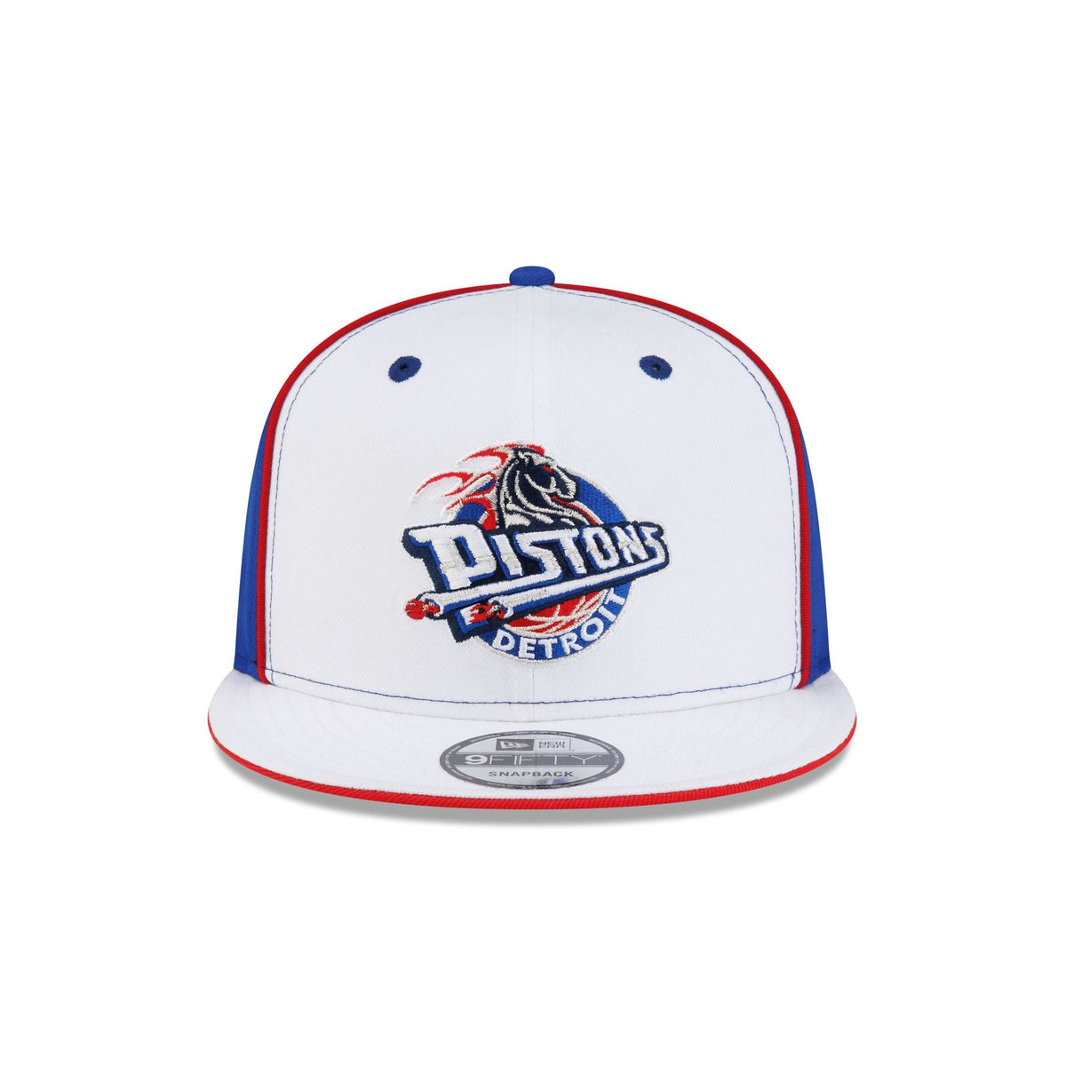 Detroit Pistons Hardwood Classics 2000s Optic White Flip 9FIFTY Snapback Hat