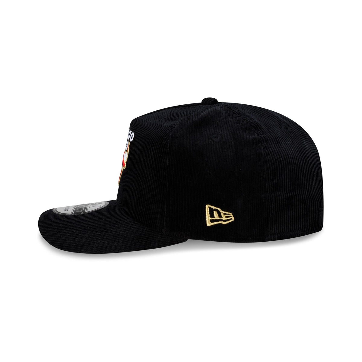 Chicago Bulls 1996 Finals Black & Gold Corduroy 19TWENTY Adjustable Hat
