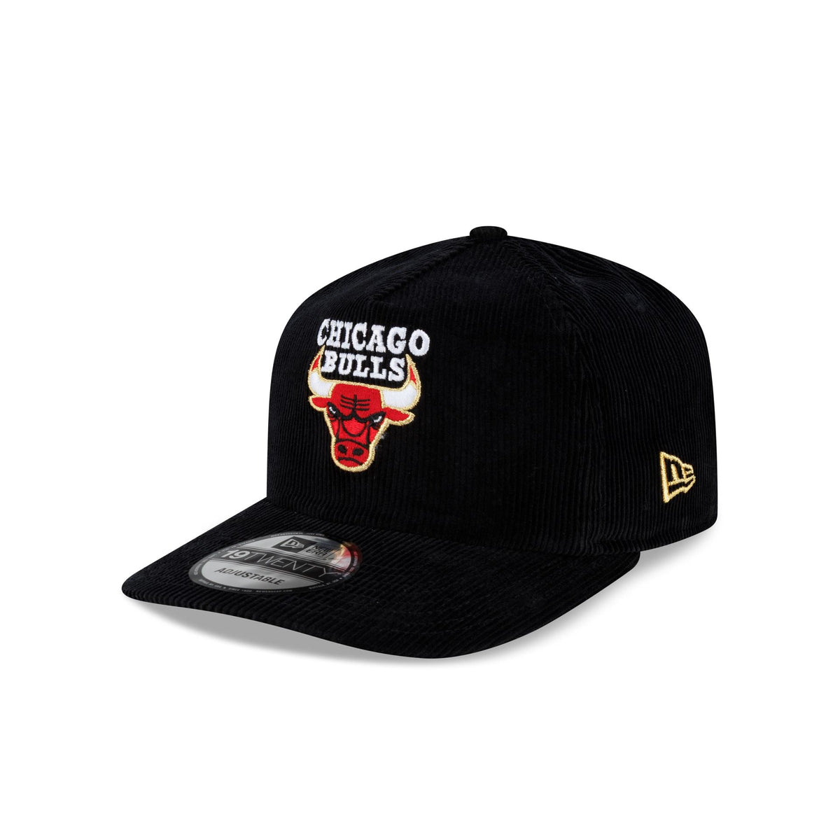 Chicago Bulls 1998 Finals Black & Gold Corduroy 19TWENTY Adjustable Hat