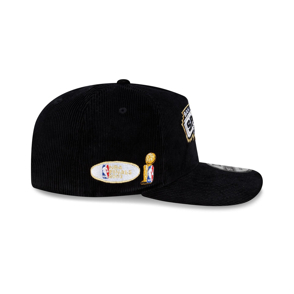 San Antonio Spurs 2003 Finals Black & Gold Corduroy 19TWENTY Adjustable Hat