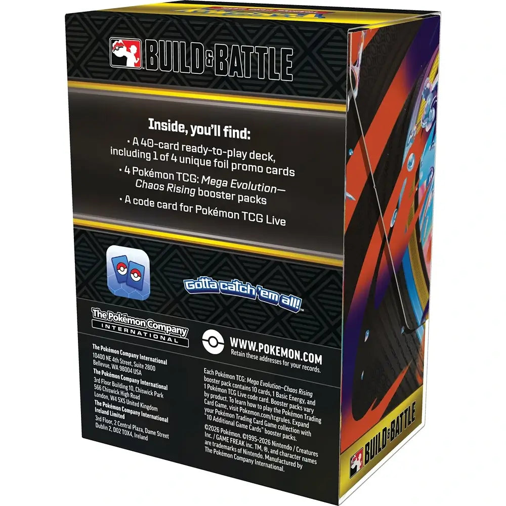 🔥2026 Christmas Gift🎄: Mega Evolution - Chaos Rising Build & Battle Box