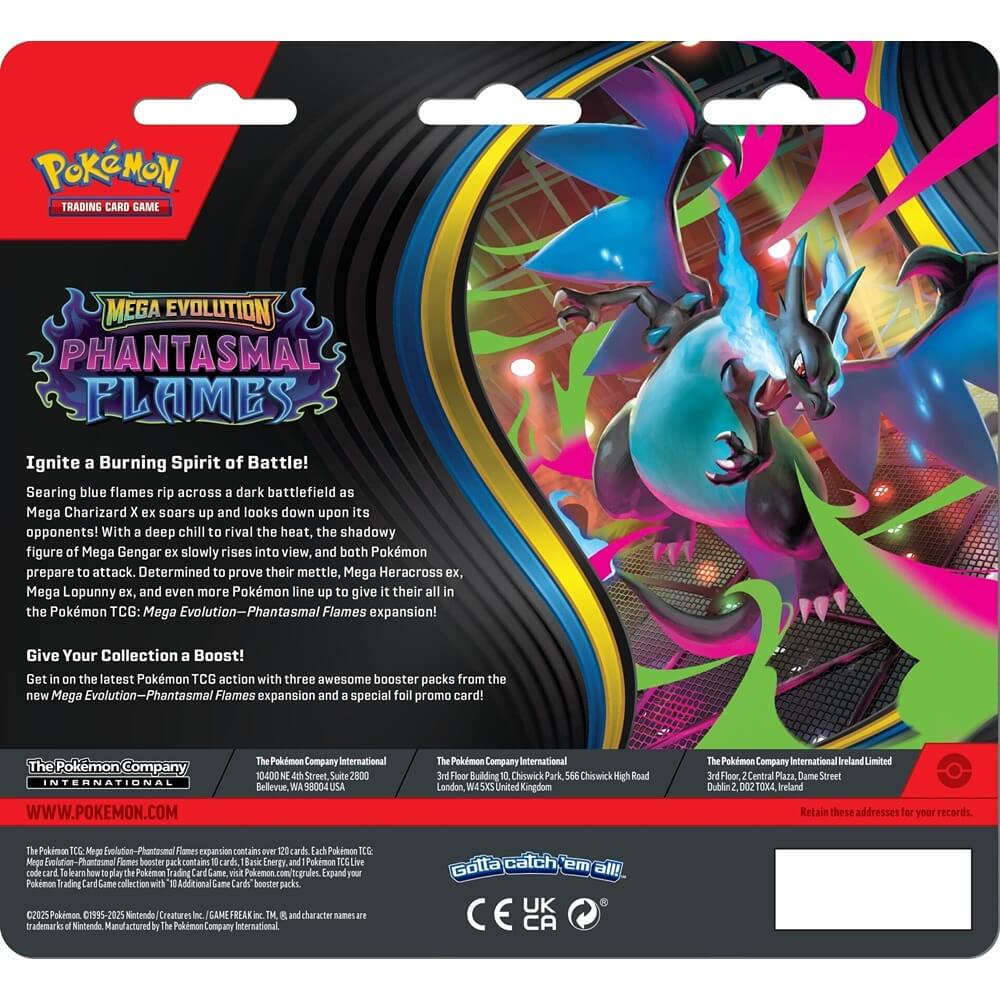🔥2026 Christmas Gift🎄: Mega Evolution - Phantasmal Flames 3-Pack Blister (Weavile)