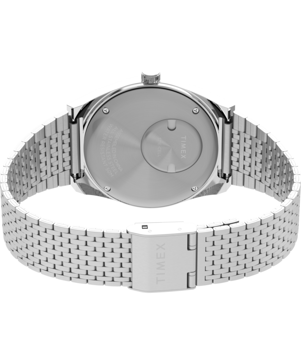 Q Timex® Falcon Eye 38mm Stainless Steel Bracelet Watch 
