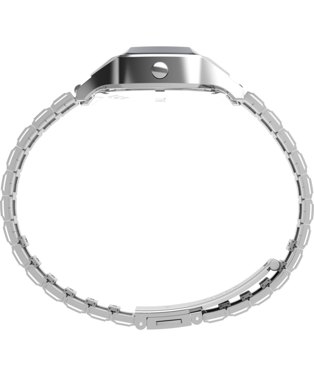Q Timex® 1975 SSQ Digital Reissue 38mm Stainless Steel Bracelet Watch