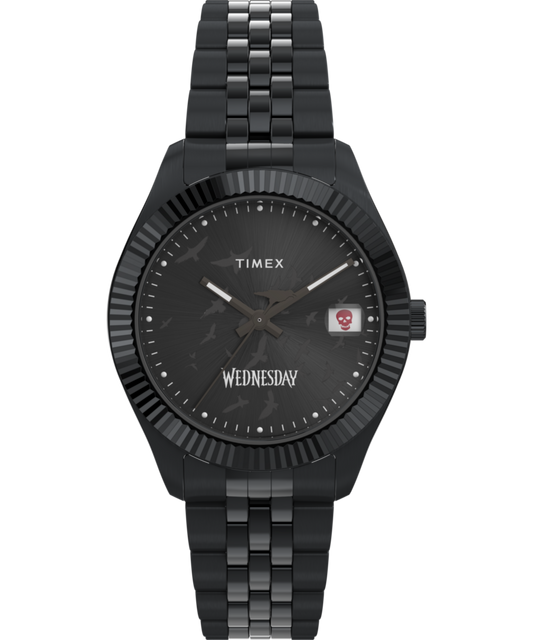 Timex x Wednesday Timex Legacy 36mm Stainless Steel Bracelet Watch