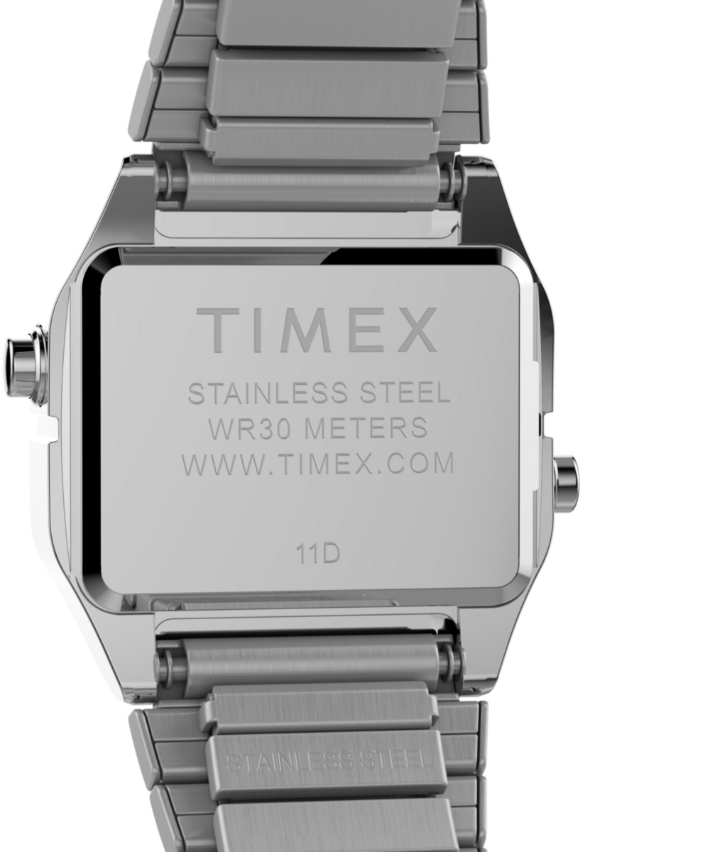 Teeny Tiny Timex Endorsed by Dimepiece 20mm Stainless Steel Expansion Band Watch with Perfect Fit