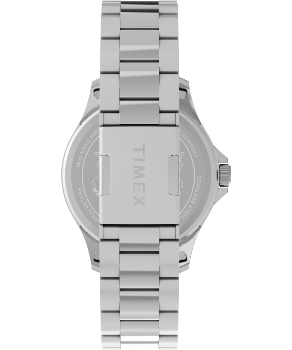 Peanuts® x Timex Navi Snoopy Soccer 41mm Stainless Steel Bracelet Watch