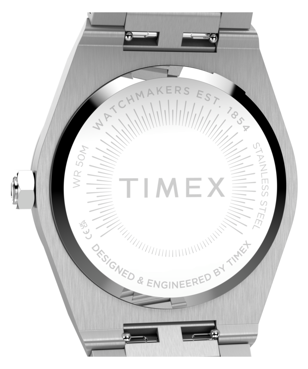 Q Timex Marbella 34mm Stainless Steel Bracelet Watch