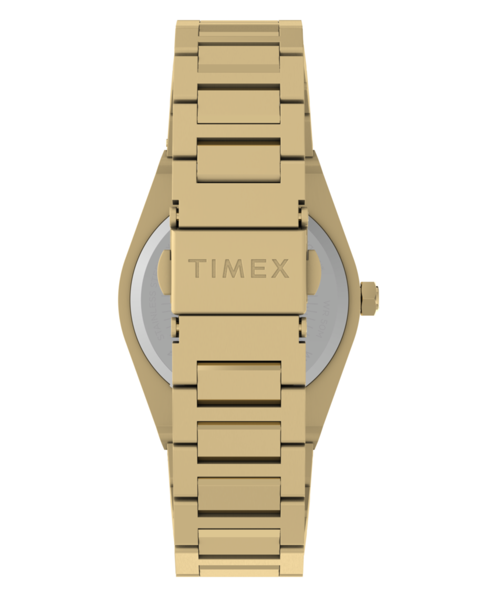 Q Timex Marbella 34mm Stainless Steel Bracelet Watch