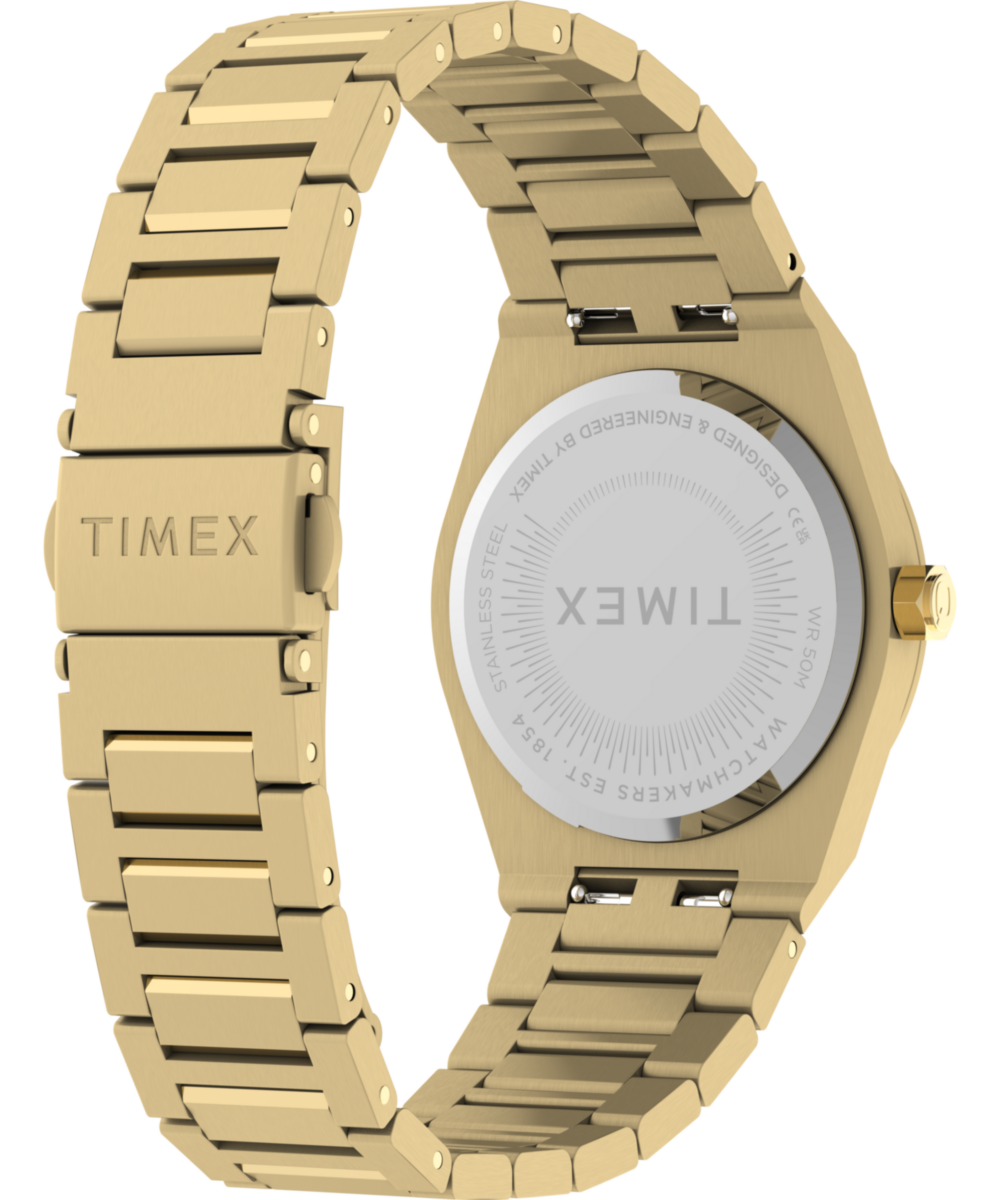 Q Timex Marbella 34mm Stainless Steel Bracelet Watch
