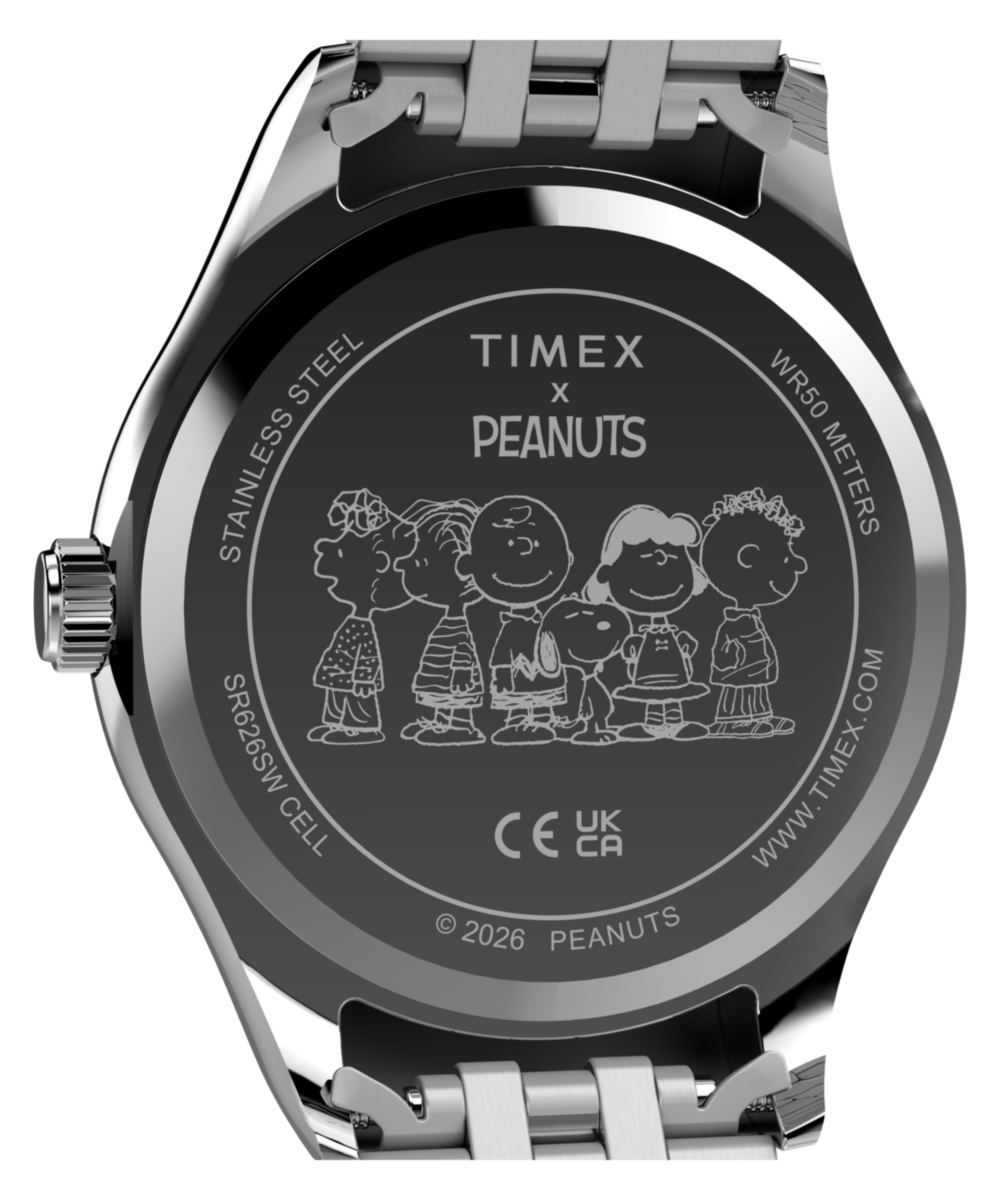 Peanuts® x Timex Legacy Snoopy Umbrella Stainless Steel Bracelet Watch