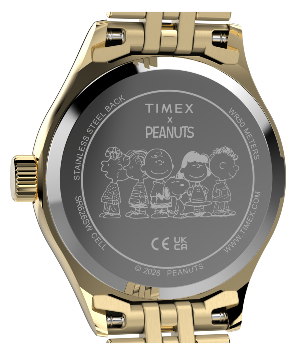Peanuts x Timex Legacy Mini Heart Hug 25mm Stainless Steel Bracelet Watch