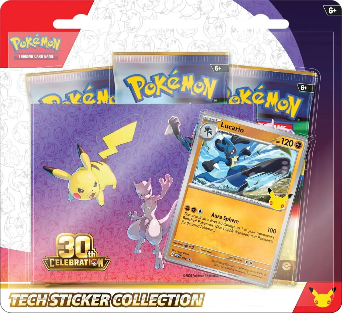 🔥2026 Christmas Gift🎄: 30th Celebration Tech Sticker Collection (Lucario)